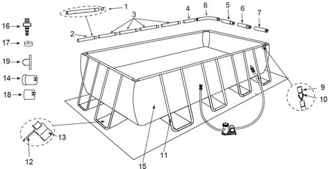 Прямокутний басейн INTEX Ultra XTR Frame