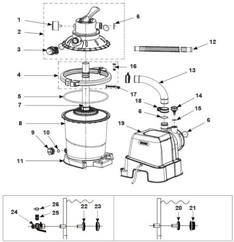 Пісочний фільтрувальний насос INTEX Krystal Clear SX925 | 3500 л/год