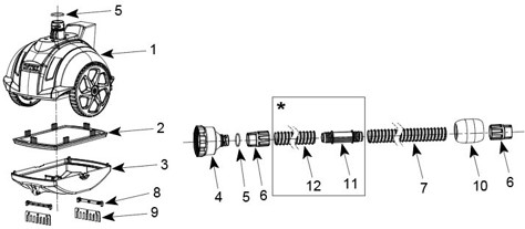 Автоматичний очищувач INTEX для басейну ZX50 | 3407-5678 л/год
