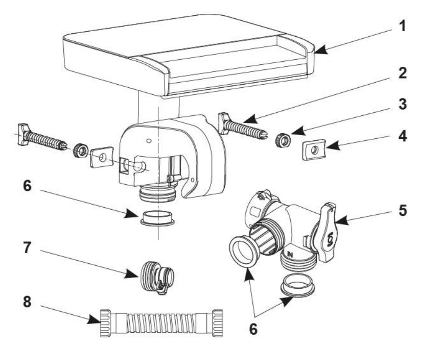 Розпилювач води для басейну з багатобарвним світлодіодом 