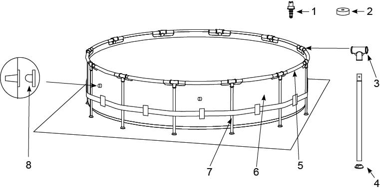 Круглый бассейн INTEX Metal Frame