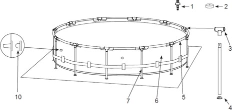Круглий басейн INTEX Metal Frame
