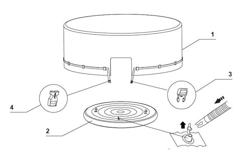 Теплозберігаюче покриття для Спа, 198см x 72см