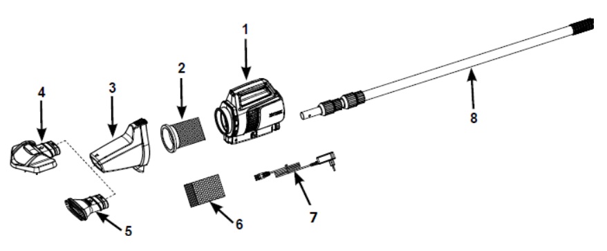 Акумуляторний пилосос INTEX для басейнів і чистих СПА ZR 200 | 64 л/хв