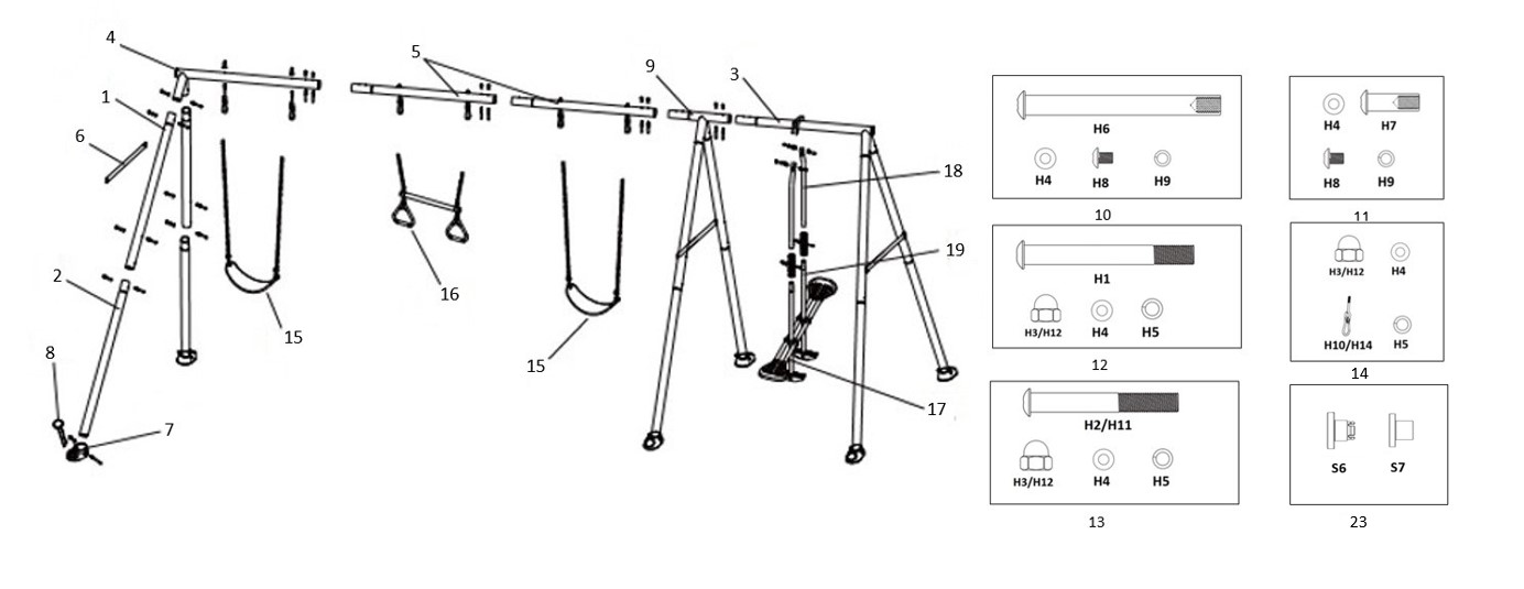 Гойдалка INTEX з 4-функціональним набором