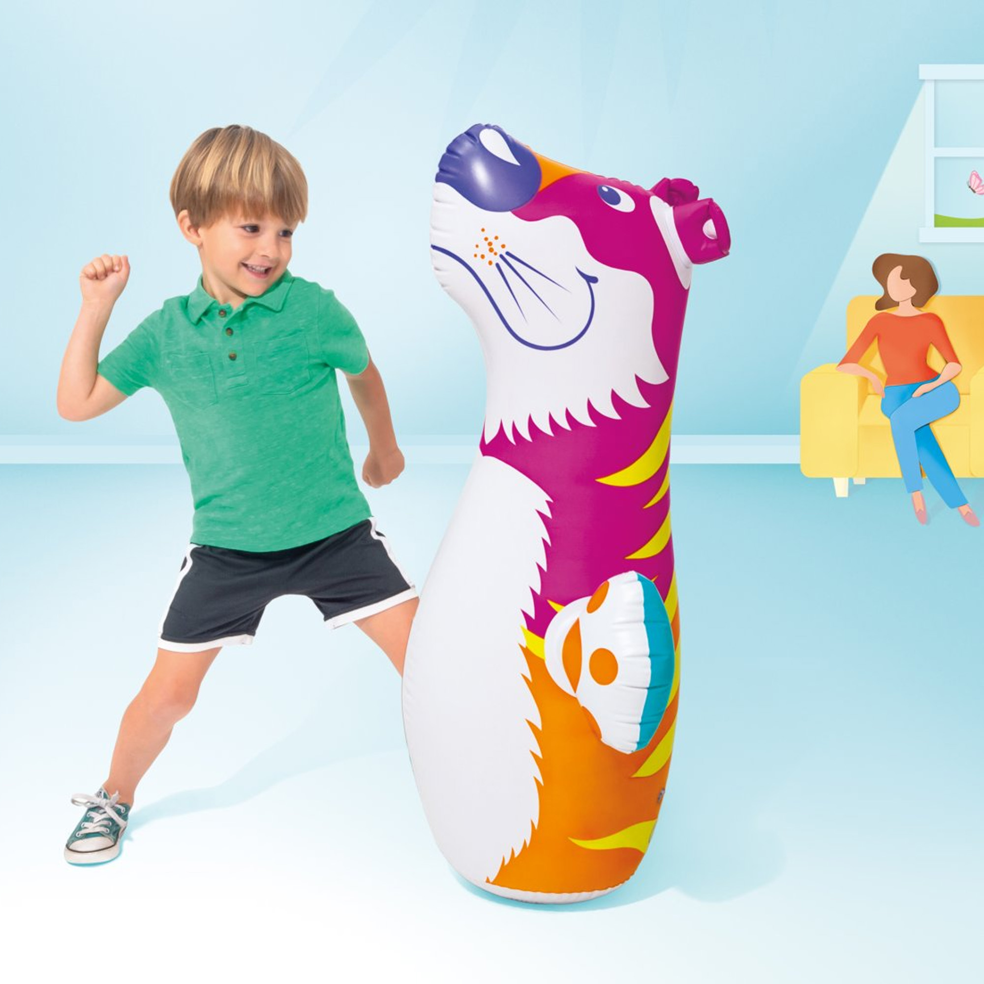 Надувная игрушка-неваляшка INTEX  BOP BAGS