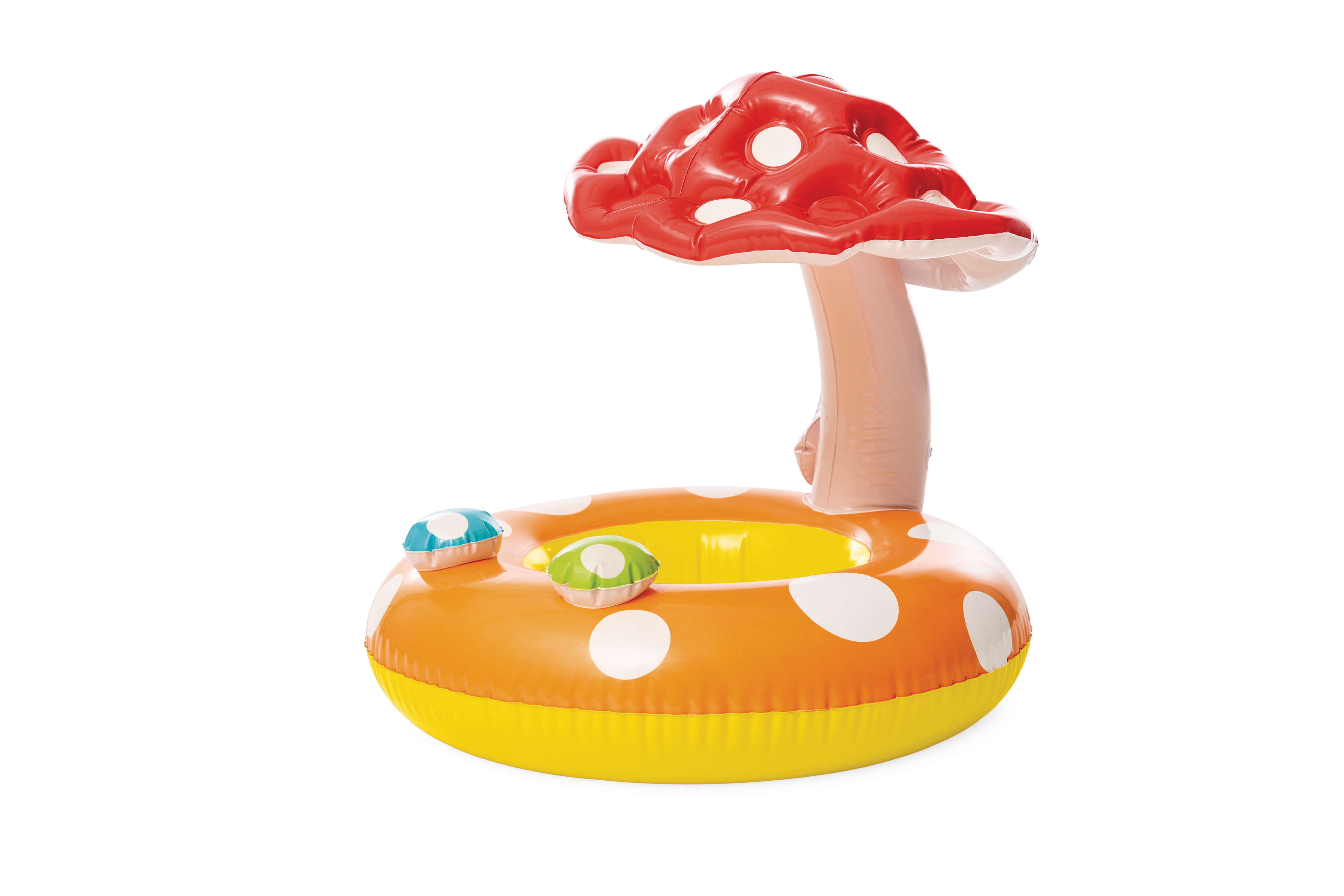 Надувний пліт-круг INTEX Mushroom  Kiddie з отворами для ніг