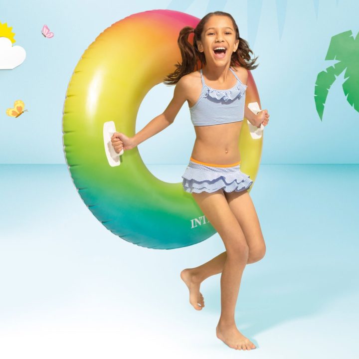 Надувний круг з ручками INTEX Summer Dreams