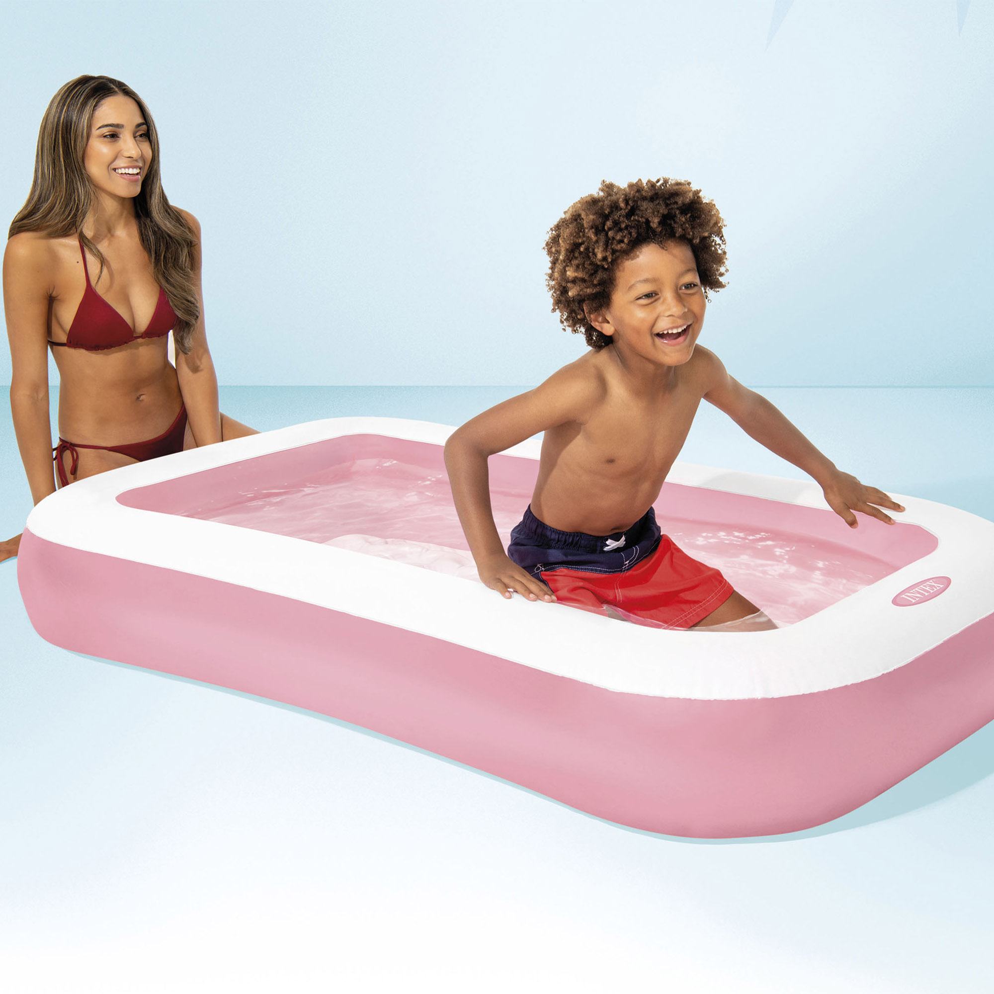 Надувной прямоугольный бассейн INTEX