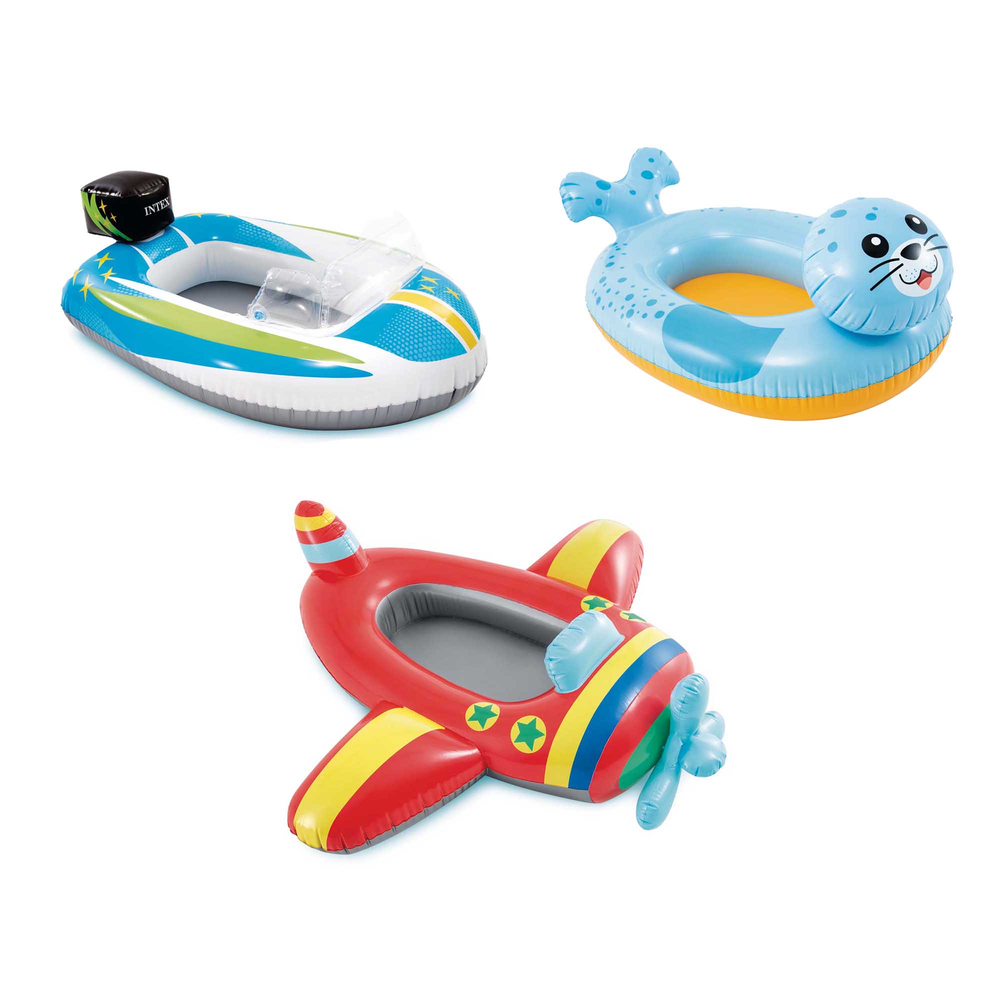 Надувний пліт-круг INTEX Cruisers з отворами для ніг