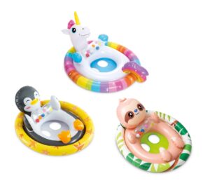 Надувной плот-круг INTEX See-Me-Sit с отверстиями для ног