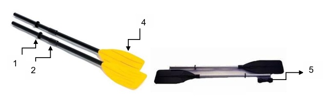 Весла пластикові INTEX