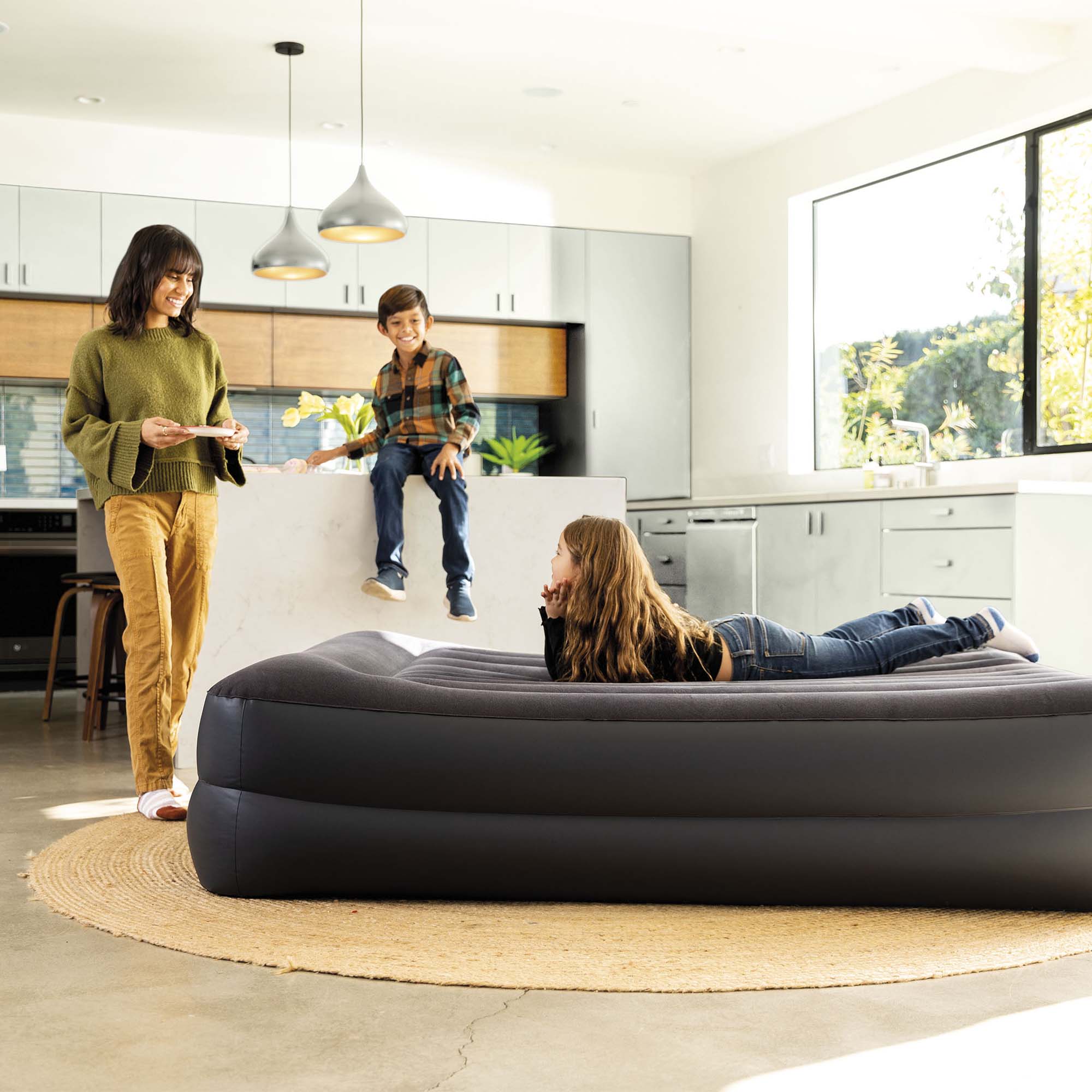 Двоспальне надувне ліжко INTEX Truaire Comfort-Plush,