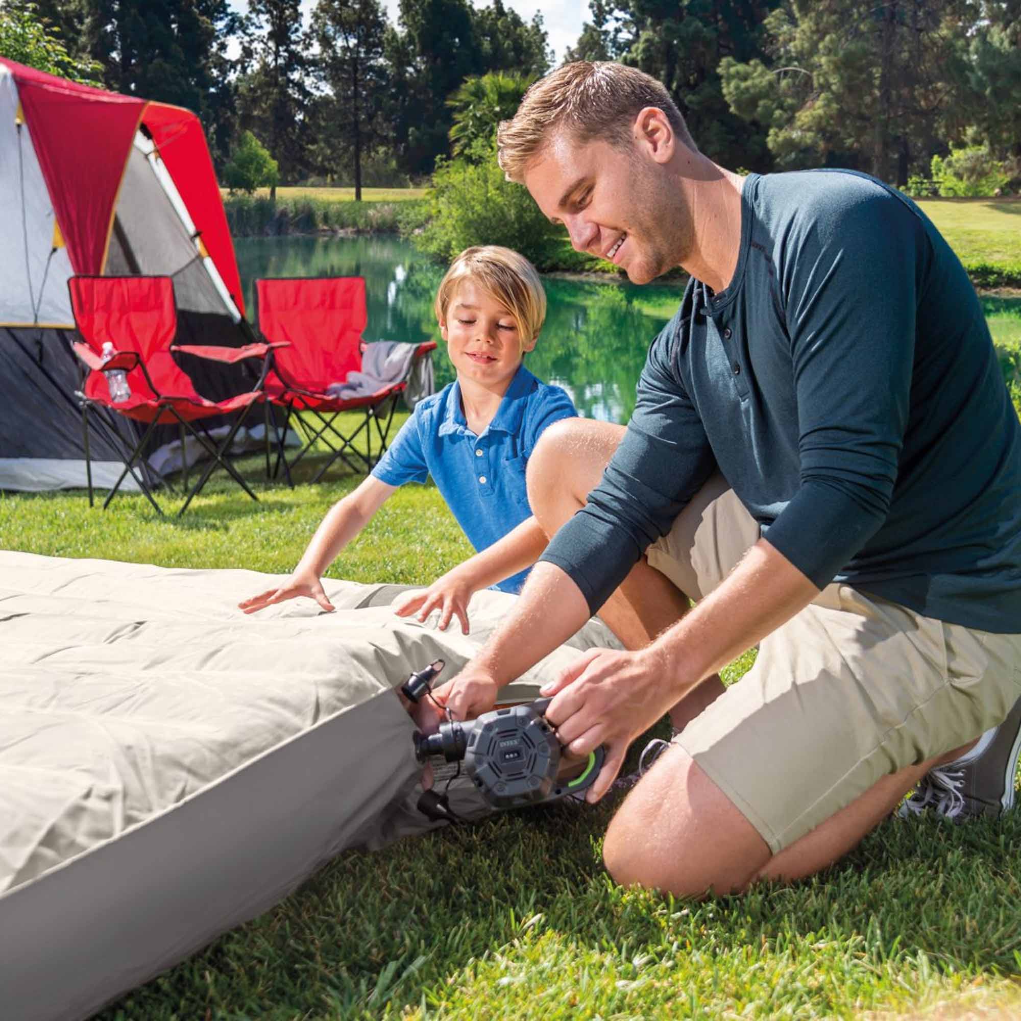 Акумуляторний електронасос INTEX QuickFill 220-240V+Rechargeable Electric