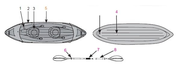 Двухместный Каяк INTEX Explorer K2