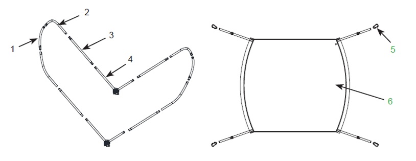 Тент-навіс INTEX Bimini для човна