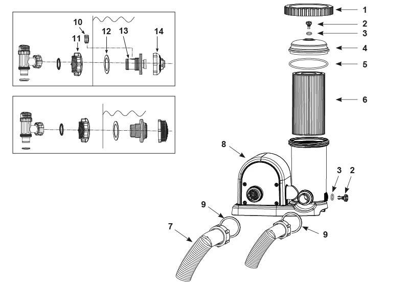 Картриджний фільтрувальний насос INTEX Krystal Clear C1500 | 5678 л/год