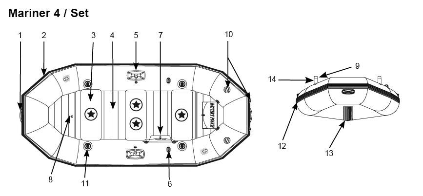Човен INTEX Marine | 4 осіб