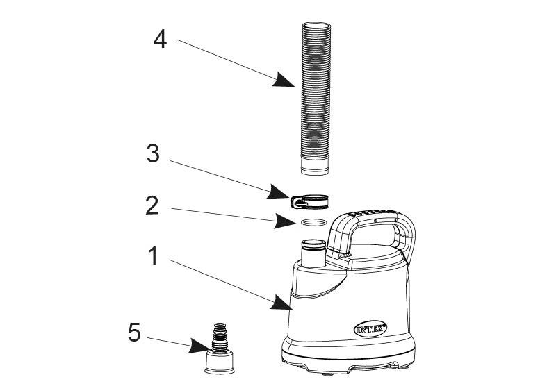 Дренажний насос INTEX для зливу води з басейну