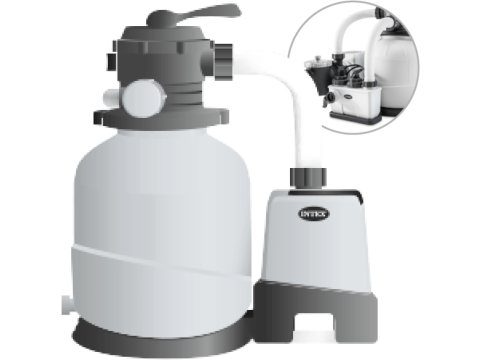 Пісочний насос Krystal Clear® із системою морської води - №26676 (швидкість потоку 7,9 м3/год)