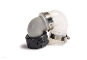 Угловой соединитель с патрубком в сборе для перекачки воды