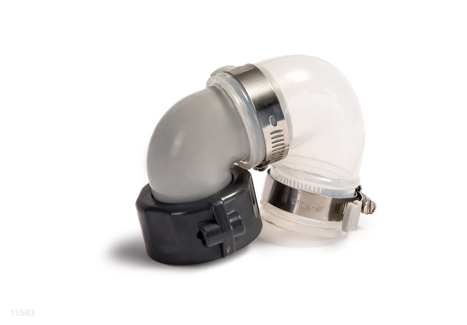 Угловой соединитель с патрубком в сборе для перекачки воды