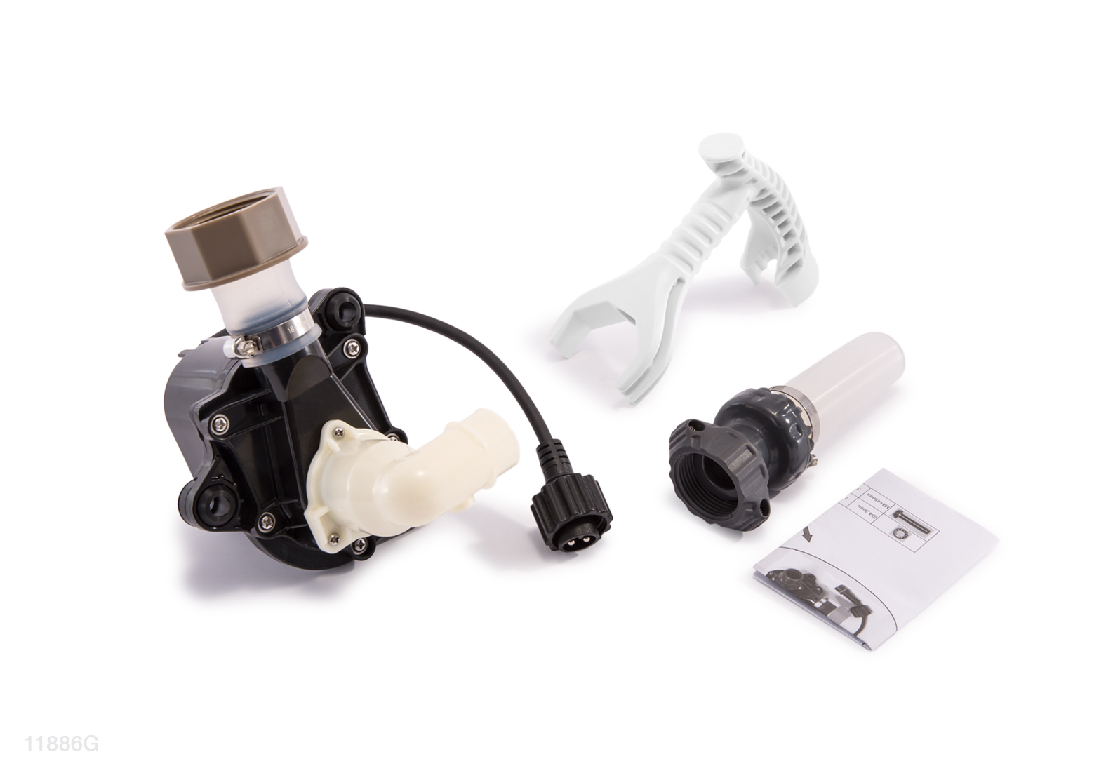 Насос фільтру INTEX з патрубком для СПА BUBBLE SPA, графіт