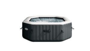 Восьмикутна надувная чаша INTEX для СПА на 6 осіб, сіра