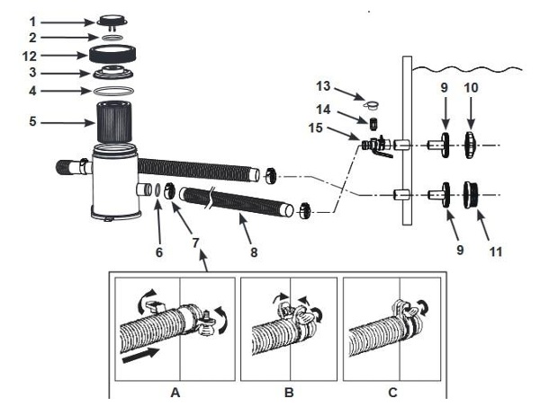 Картриджний фільтрувальний насос INTEX Krystal Clear C330 | 1250 л/год
