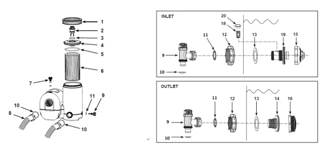 Картриджний фільтрувальний насос INTEX Krystal Clear C2500 | 9463 л/год