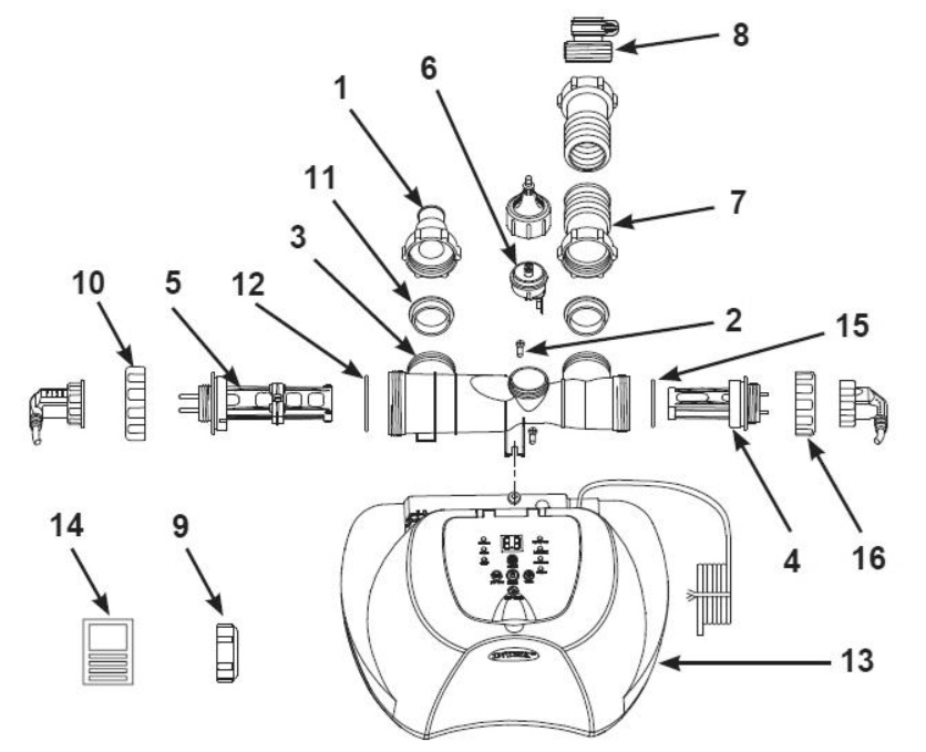 Система очищення INTEX з хлоргінератором QS700 | 7г/год