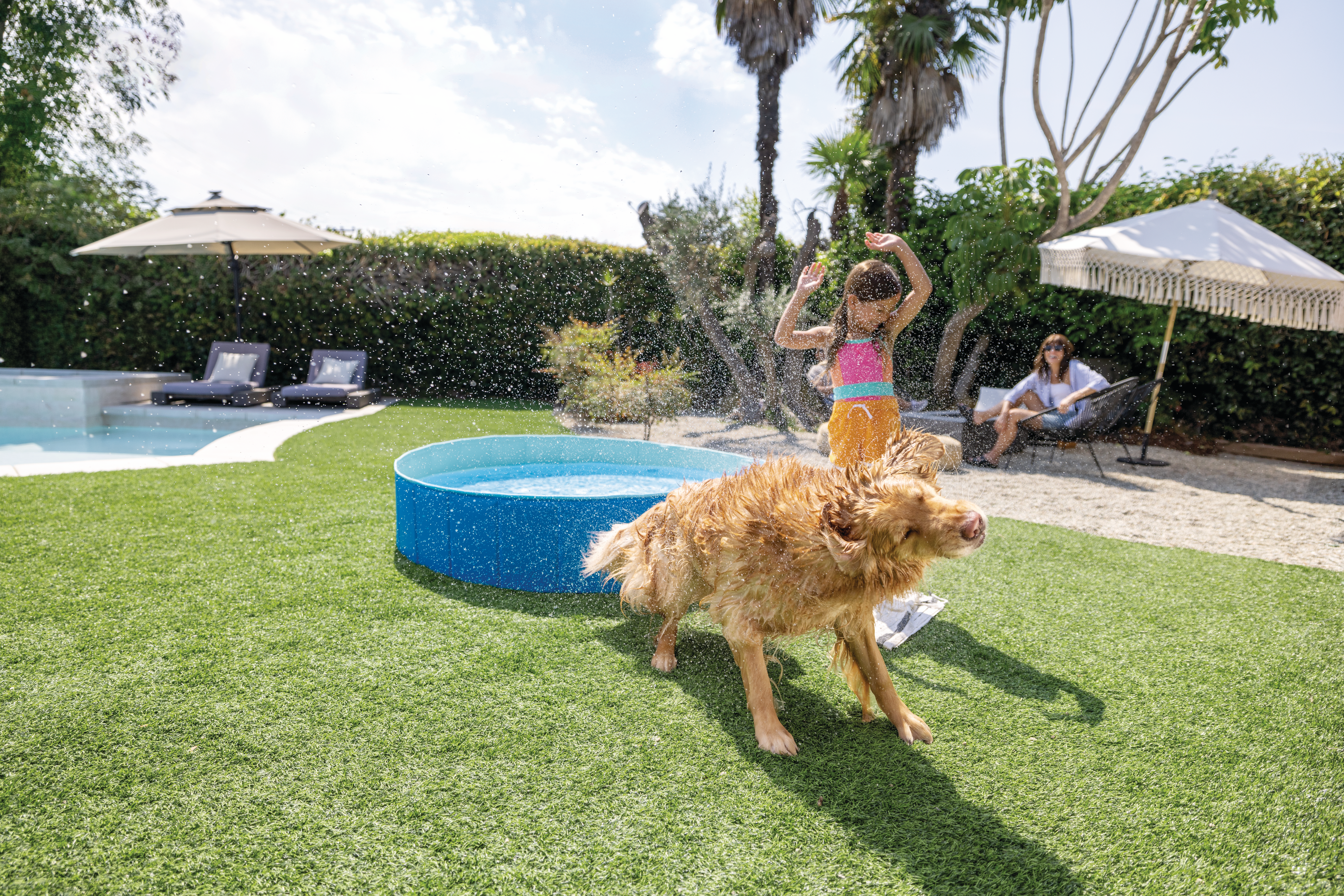 Круглий басейн INTEX складний для домашніх тварин