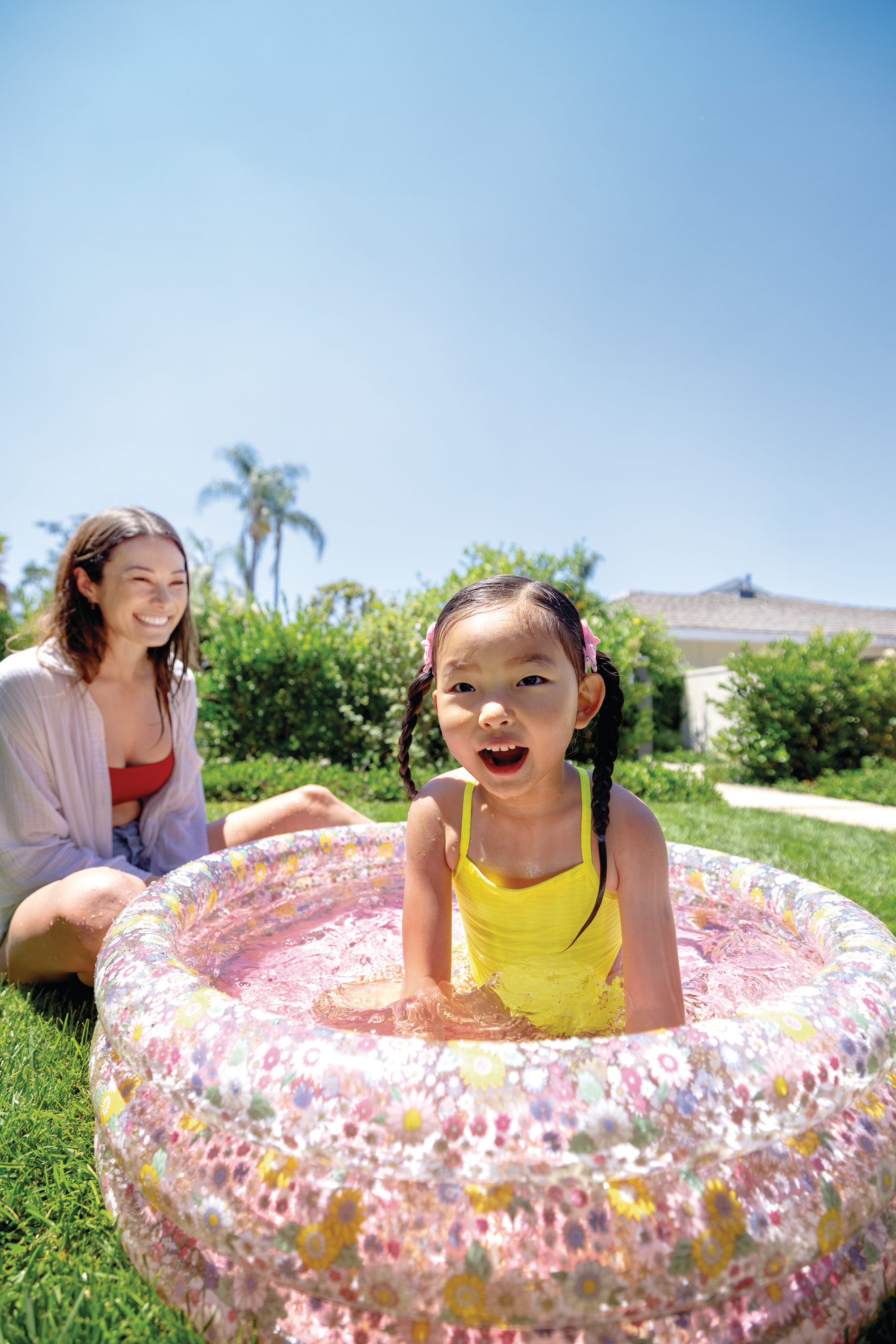 Надувной круглый бассейн INTEX Sweet Blossom