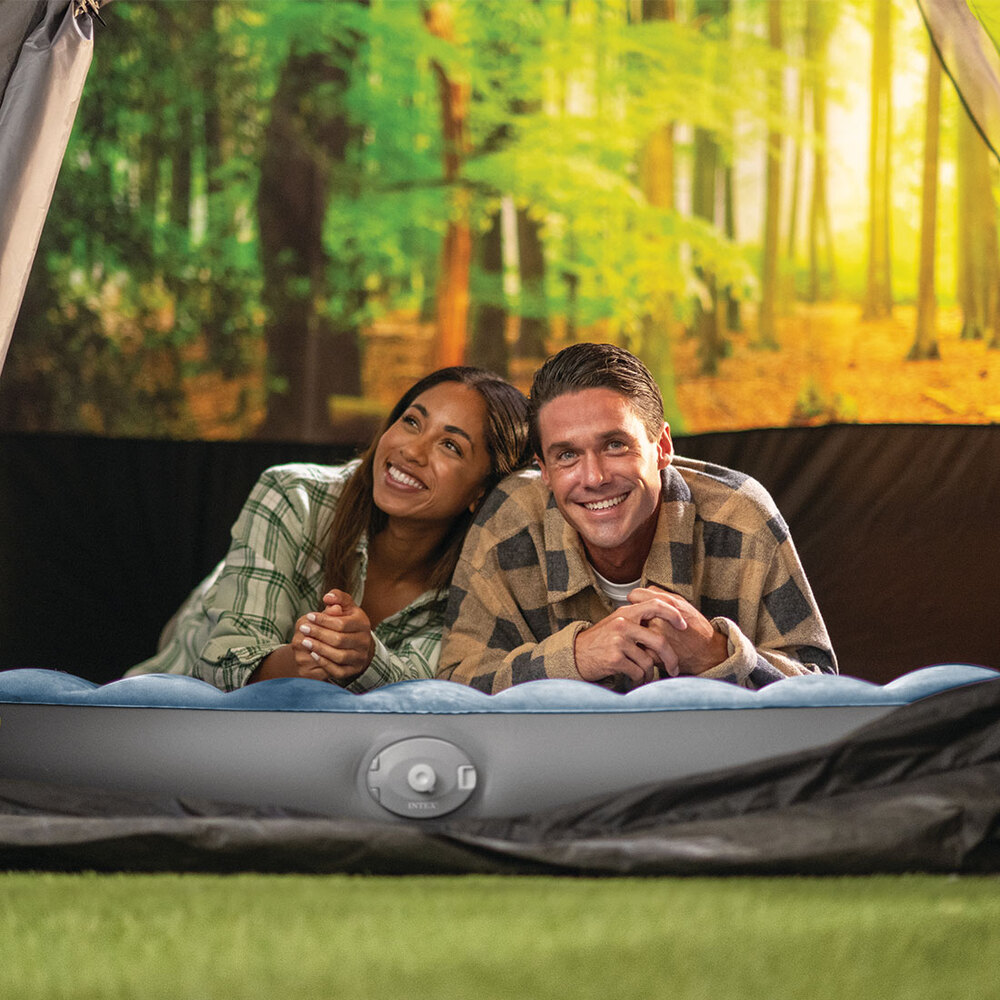 Двоспальне надувне ліжко INTEX Pillow Prestige Downy